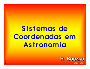 Sistemas de Coordenadas em Astronomia
