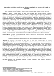 Alguns fatores bióticos e abióticos que afetam a qualidade dos