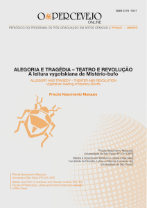 ALEGORIA E TRAGÉDIA – TEATRO E REVOLUÇÃO A leitura