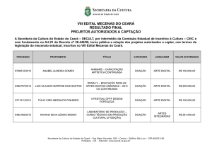 resultado da habilitação técnica - viii mecenas - Secult