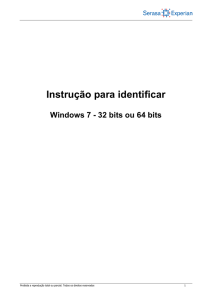 Identificar versão de bits windows 7