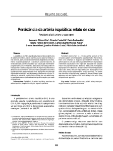 Persistência da artéria isquiática: relato de caso