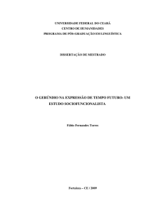O Gerúndio na Expressão de Tempo Futuro