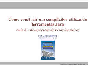 Como construir um compilador utilizando ferramentas Java