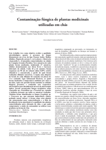 Contaminação fúngica de plantas medicinais utilizadas em