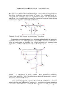 A saturação nos transformadores de distribuição e a corrente de