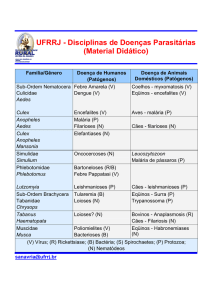 UFRRJ - Disciplinas de Doenças Parasitárias (Material Didático)