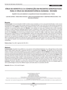 VÍRUS DA HEPATITE G E A COINFECÇÃO EM PACIENTES