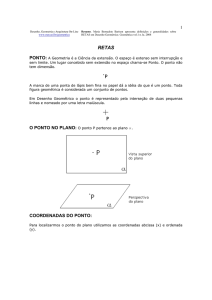 COORDENADAS DO PONTO: