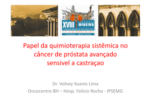 Papel da quimioterapia sistêmica no câncer de próstata avançado