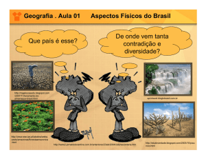 Geografia . Aula 01 Aspectos Físicos do Brasil Que país é esse? De