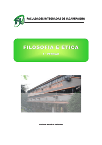 filosofia e ética - Faculdades Integradas de Jacarepaguá