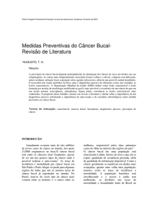 Medidas Preventivas do Câncer Bucal