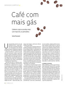 Café com mais gás - Revista Pesquisa Fapesp