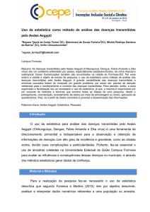 Uso da estatística como método de análise das doenças