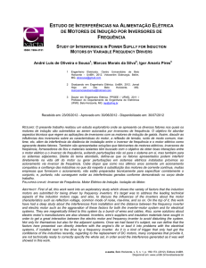 estudo de interferências na alimentação elétrica de motores de
