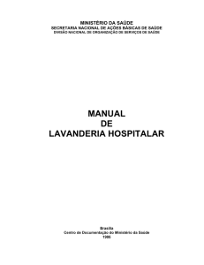 manual de lavanderia hospitalar - BVS MS