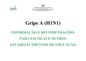 Gripe A (H1N1) - Portal das escolas da RAM