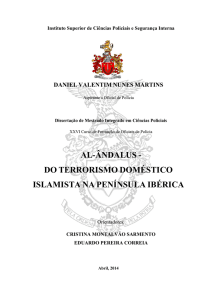 Do Terrorismo Doméstico Islamista na Península Ibérica