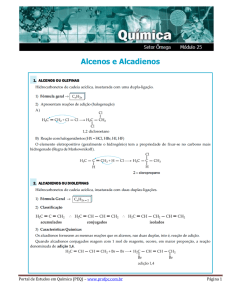 Alcenos e Alcadienos - Portal de Estudos em Química