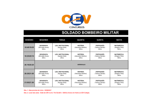 HORÁRIOTURMA SOLDADO BOMBEIRO