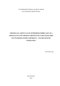 cirurgia da articulação temporomandibular e sua associação com