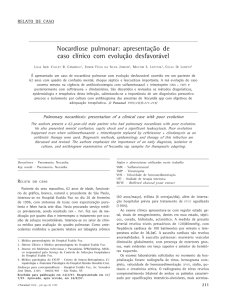 Nocardiose pulmonar - Jornal Brasileiro de Pneumologia