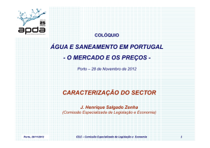 água e saneamento em portugal