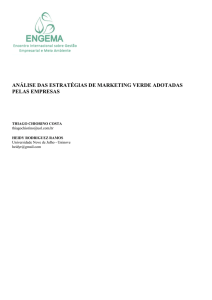 análise das estratégias de marketing verde adotadas