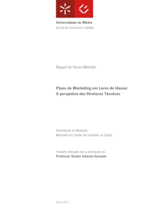 Raquel de Sousa Meireles Plano de Marketing em Lares de Idosos