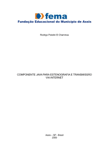 componente java para estenografia e transmissão via internet