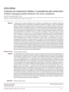 Crianças em tratamento dialítico: A assistência pelo