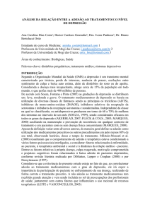 ANÁLISE DA RELAÇÃO ENTRE A ADESÃO AO TRATAMENTO E O