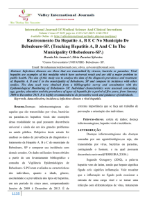 Rastreamento Da Hepatite A, BEC No Município De Bebedouro-SP.