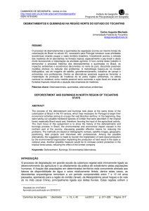 desmatamentos e queimadas na região norte do estado do