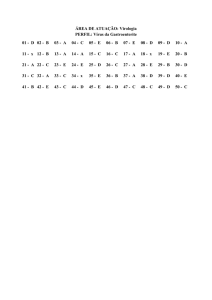 ÁREA DE ATUAÇÃO: Virologia PERFIL: Vírus da Gastroenterite 01