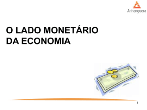 o lado monetário da economia