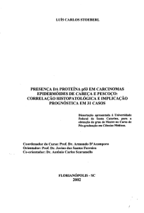 PRESENÇA DA PROTEÍNA ps3 EM CARCINOMAS CORRELAÇÃO