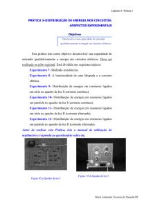 Distribuição de energia nos circuitos