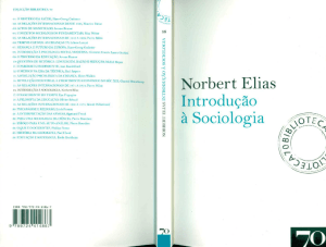 NORBER T ELIA S INTRODUÇÃ O A SOCIOLOGIA