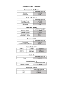 TARIFAS CERTREL - 30/09/2016 Convencional
