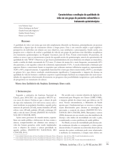 Características e avaliação da qualidade de vida em