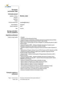 Curriculum Vitae - Universidade Lusófona