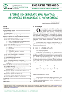 Efeitos do glifosato nas plantas