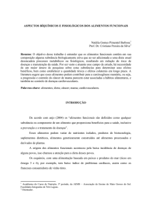 Aspectos biquímicos e fisiológicos dos alimentos funcionais