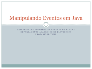 Manipulando Eventos em Java
