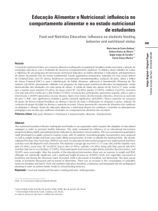 Educação Alimentar e Nutricional: influência no comportamento