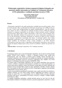 Fisioterapia respiratória: técnicas manuais de higiene