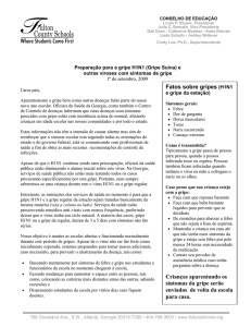 Fatos sobre gripes (H1N1 Crianças aparentando os sintomas da