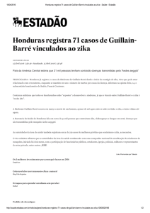 Honduras registra 71 casos de Guillain